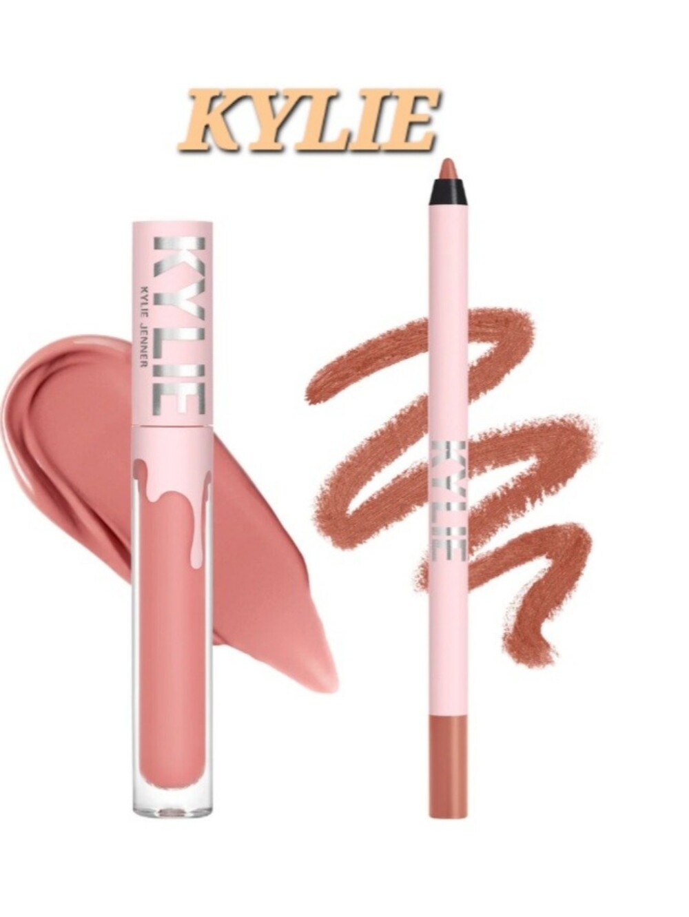 Kylie Jenner Matte Liquid Lipstick & Liner .10oz & .038oz Color: KYLIE #808